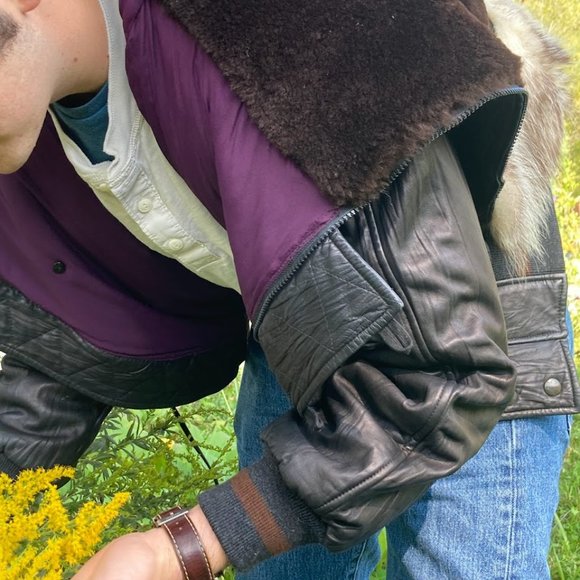 FABULOUS john paul gaultier LEATHER bomber jacket women's  medium - Picture 15 of 16